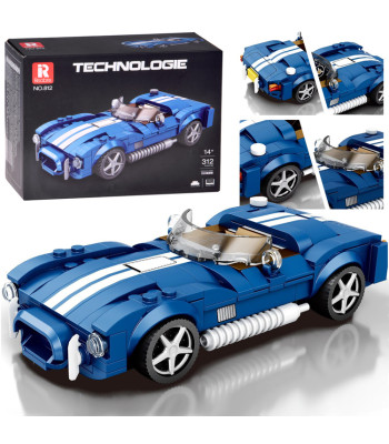 Tehnilised klotsid Sinine Klassikaline Roadster 312-osaline