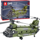 Reobrix litsentsitud klotsidest helikopter CH-47 Chinook ZA5802, 1458 elementi