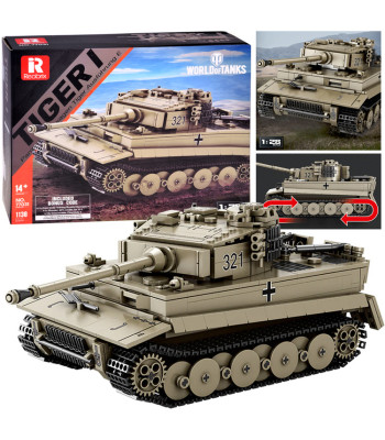 Tiger I tanki ehitusklotsid World of Tanks 1138 osa 1:28 ZA5807