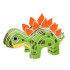 3D Pusle Kartongist Mudel - Dinosauruse Stegosaurus