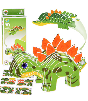 3D Pusle Kartongist Mudel - Dinosauruse Stegosaurus