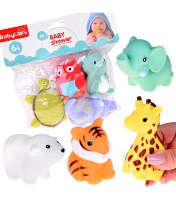 Kummist Loomad Vanniks Mängimiseks 4-tükiline Komplekt