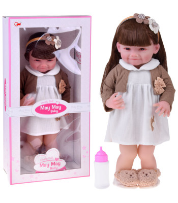 Suur Nukutüdruk 55 cm – armas välimus ja vallatu naeratus ZA5830