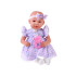 Interaktiivne nukk BOBAS 46cm - lillas kleidis + aksessuaarid