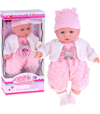 Interaktiivne pehme nukk beebi räägib ja naerab 40 cm ZA5836