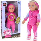 Spordidressis nukk pikkade blondide juustega – ZA5844, 48 cm