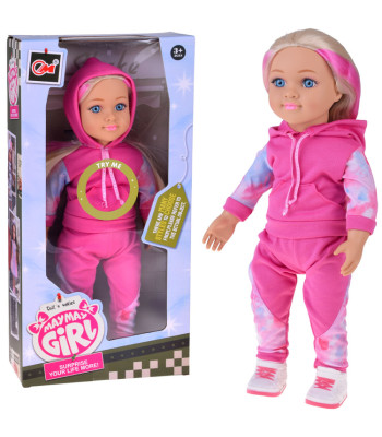 Nukk dressides 48 cm pikkade blondide juustega – sportlik stiil ZA5844