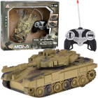 Kaugjuhitav RC-tank pöörleva torni, tulede ja realistlike helidega RC0728