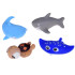 Kummist vannimänguasjad x4 Kilpkonn Hai Vaal Raid ZA5858