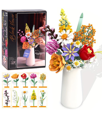 Lilled Konstruktorklotsid Keraamiline Vaas