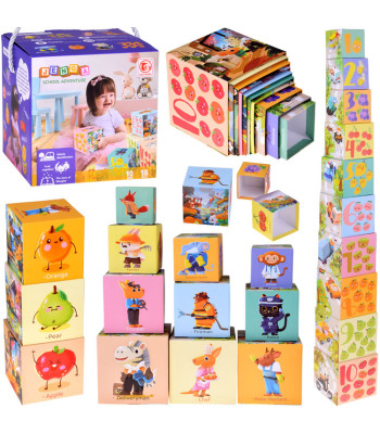 Harivad kuubikpussled lastele - loov mõistatus 10 tk ZA5868
