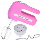 Roosa interaktiivne mikser kahe otsikuga + kauss