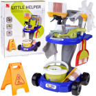 Laste puhastustarvikute komplekt – käru koos tarvikute ja tolmuimejaga ZA5873