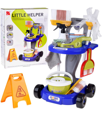 Laste puhastustarvikute komplekt – käru koos tarvikute ja tolmuimejaga ZA5873