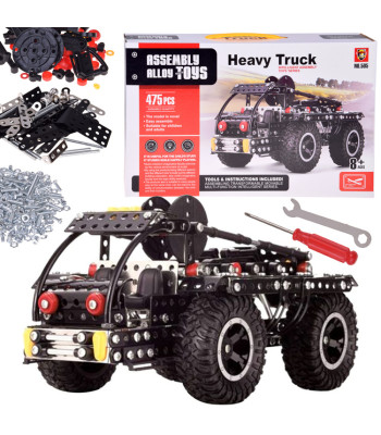 Metallist ehitusklotsid maastur + tööriistad 475 osa ZA5899