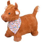 Täispuhutav Pehme Härja Hüppaja Kaelarätikuga + Pump