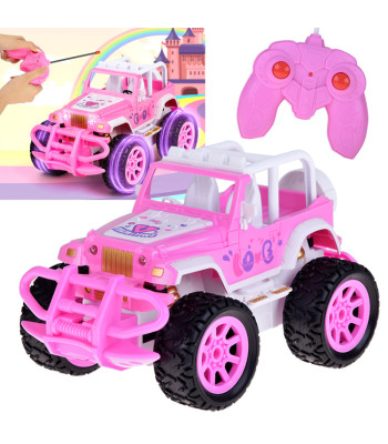 Roosa RC maastikuauto tüdrukutele