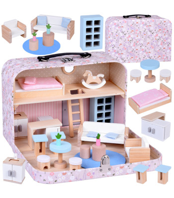 Lilleline Nukumajake Kohvris + Puidust Mööbel ZA5930