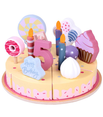 Värviline Puidust Sünnipäevatort
