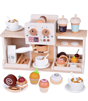 Puidust Kohvikukomplekt Kohvimasin ja Tarvikud