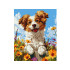 Maali komplekt numbrite järgi Koer lillede seas KHO6624 40x50 AP0059