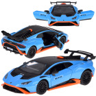 Metallist auto Lamborghini Huracan STO 1:32 heliefekt ja valgusefekt