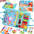 Montessori manipuleerimisraamat - 28 sensoorse tegevuse komplekt