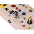 Puidust Montessori Manipulatsioonitahvel - LED-tulukesed ZA5944