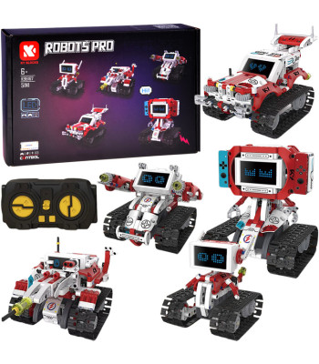 Robots Pro Tehnikakomplekt 5-in-1 LED-ekraaniga ja kaugjuhtimispuldiga
