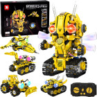 Tehnilised ehitusklotsid Robots Pro 5w1 kaugjuhtimispuldi ja LED-valgustusega, 673ele RC0743