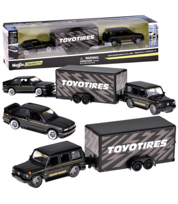 Maisto litsentsitud metallautod Mercedes-Benz G 1988 ja BMW M3 E30