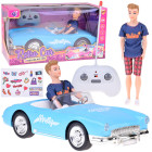 Kaugjuhitav auto Retro Cadillac nukuga, stiilne juht Ken RC0746