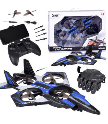 Tulistav Droon Combat - kaugjuhtimine kindaga ja puldiga RC0750