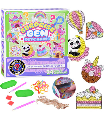 Loov adventkalender - teemanttikleebised võtmehoidjad