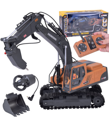 Puldi teel juhitav 3-ühes ekskavaator