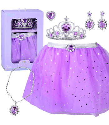 Kuuprintsessi kostüüm - seelik ja ehtekomplekt ZA6027
