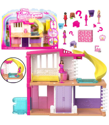 Mattel Mini BarbieLand Nukumaja + nukk ja lemmikloom + tarvikud ZA6039