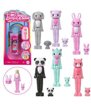 Mattel Mini Barbie Land Cutie Reveal Nukk Üllatus Kostüümis