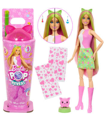 Mattel Barbie Pop Reveal nukk koos seeria: Shake + kass ja aksessuaarid ZA6061