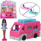 Mattel Mini Barbie Land Lalka turystka + autko kamper ZA6038 C