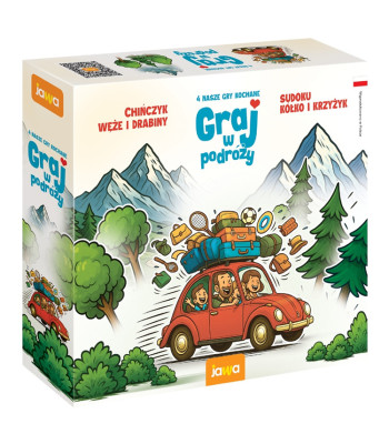 Mäng reisimisel - 4 armastatud mängu - 4 mängu komplekt 3+ GR0815