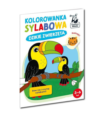 Kapten Teadus. Silbivärvimisraamat. Metsloomad