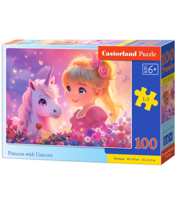 100-osaline pusle Printsess ja Ükssarvik B-111299