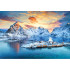 1000 tüki pusle - Päikesetõus Sakrisöy's, Lofotenis, Norras