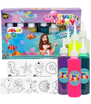 Tuban Loovuskomplekt Tubi Jelly Merineitsi 6 värvi geelkujud