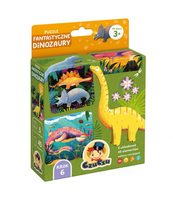CzuCzu Puzzle Imelised Dinosaurused 3+