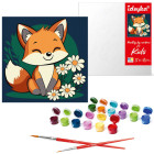 Numbrite järgi maalimine lastele 25x25cm KHO6299 Kaunis rebane AP0084