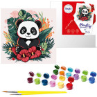 Numbrite järgi maalimine 30x30 cm lastele KHO1261 Panda troopikas AP0085