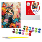 Maali numbrite järgi komplekt 30x40cm KHO6598 Kohev kass AP0094