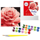 Maalimine numbrite järgi 40 x 40 cm KHO3236 Täiuslik roos AP0095